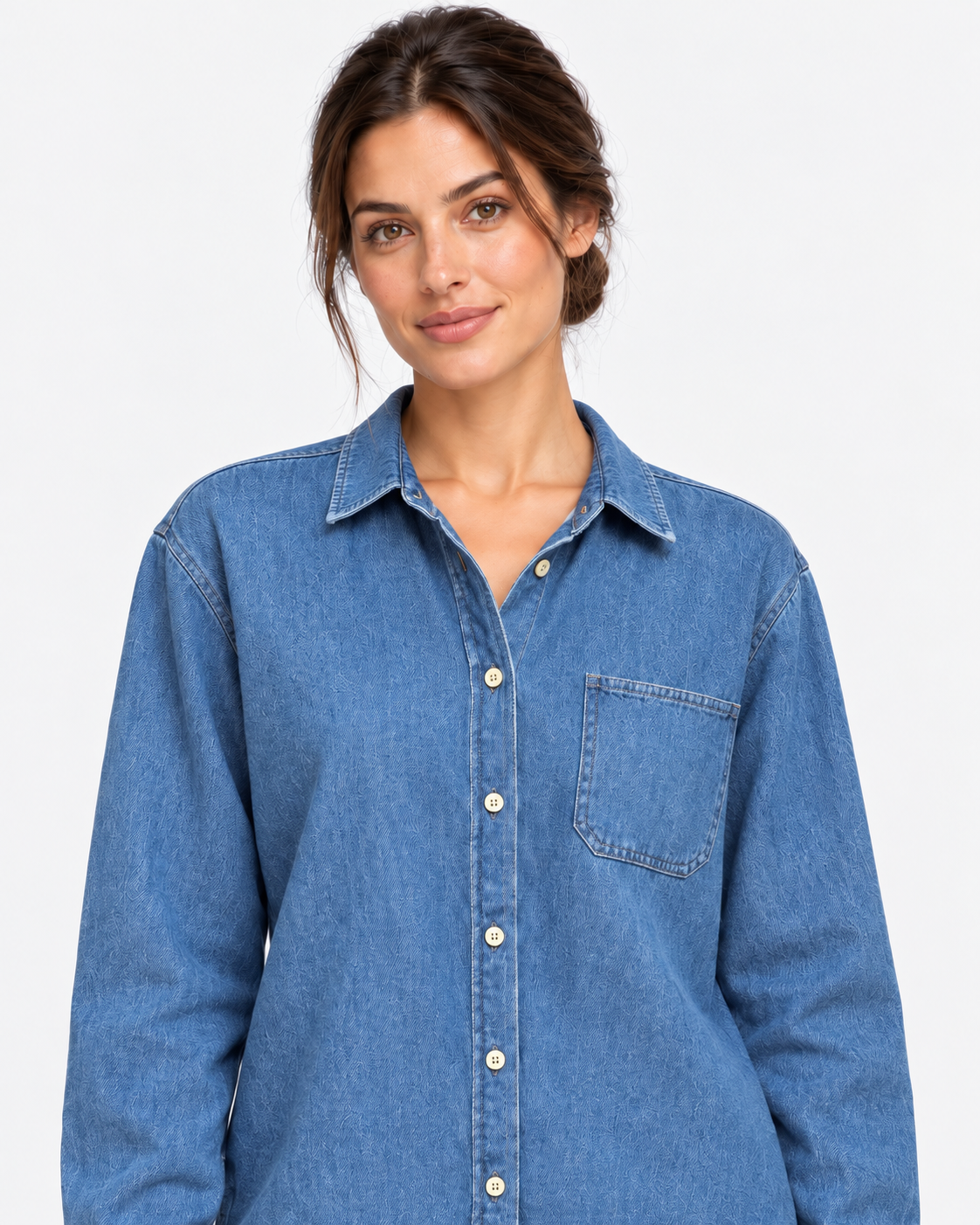 MC2 Saint Barth Camicia Donna Meredith in Denim Blu