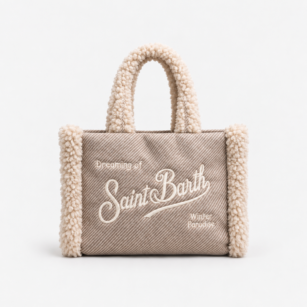 MC2 Saint Barth Borsa Donna Colette Tortora con Dettagli Teddy