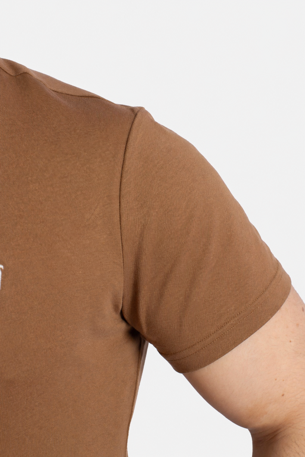 Maglietta in jersey Custom Slim-Fit brown