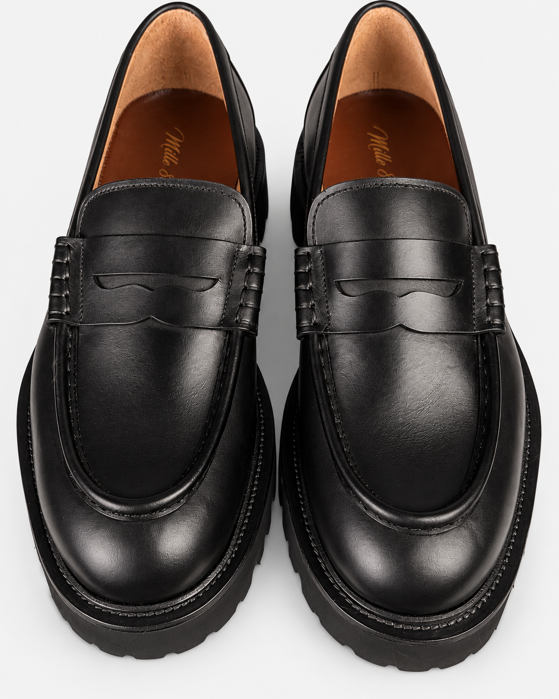 Mille885 Laone Cortina Mocassino Uomo Nero