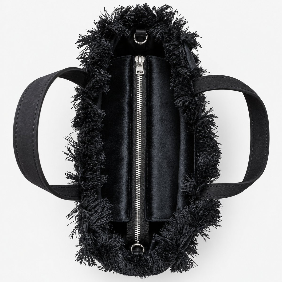 MC2 Saint Barth Borsa Donna Colette in Velluto Liscio Nero