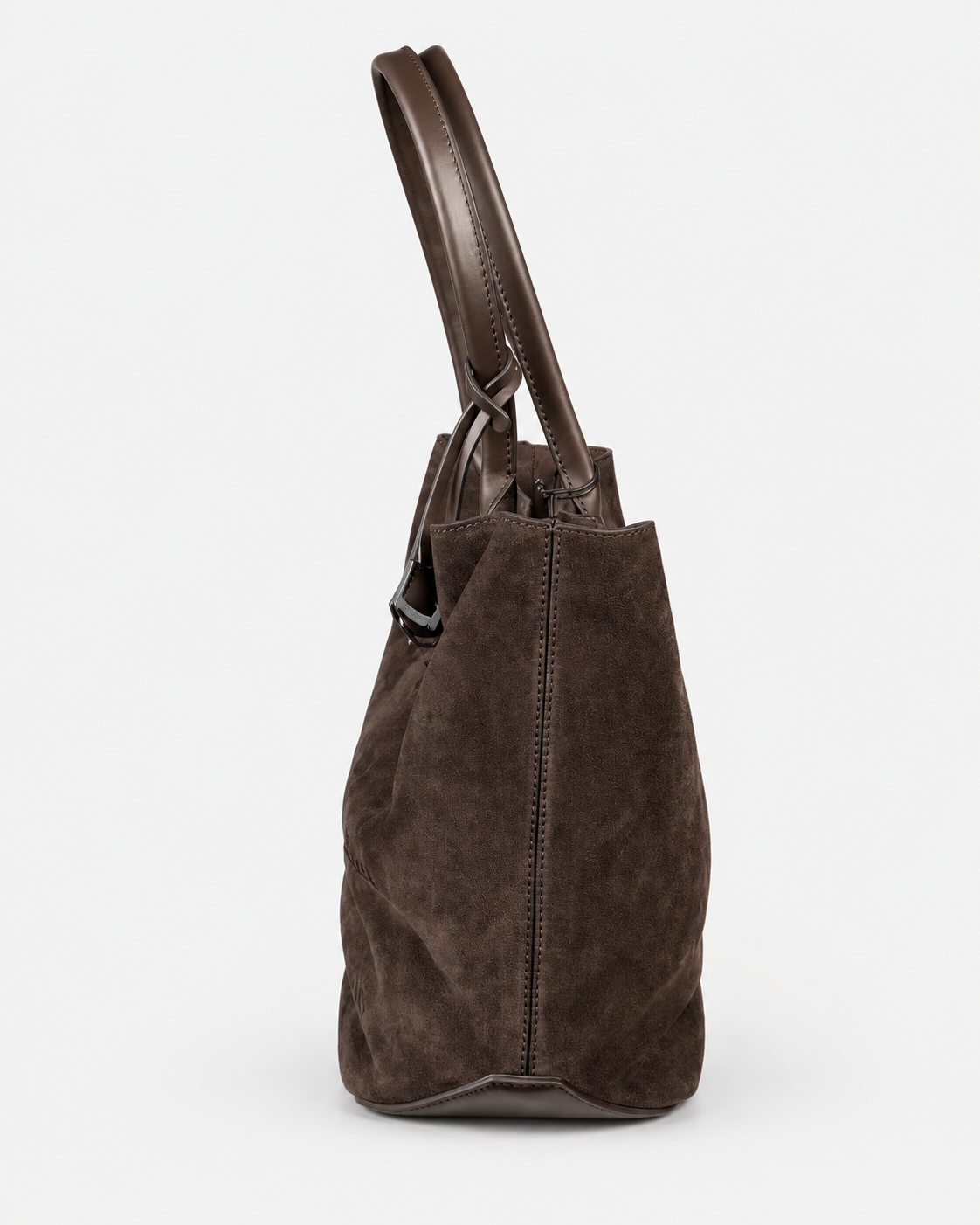 Hogan Borsa shopping Address piccola in suede marrone