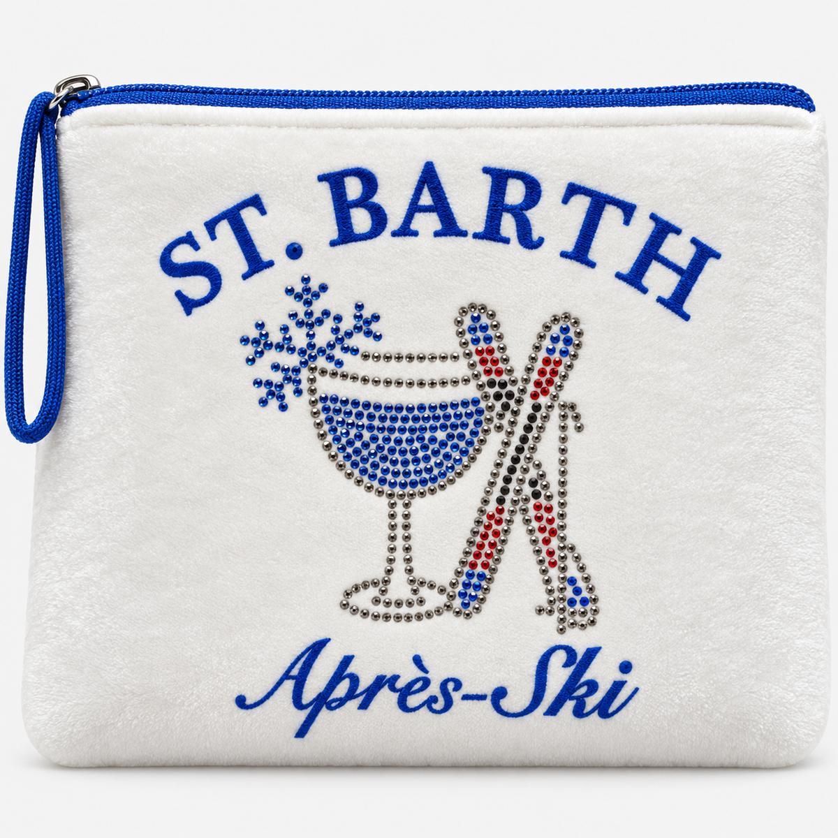 MC2 Saint Barth Pochette Donna Aline Panna Après-Ski con Strass