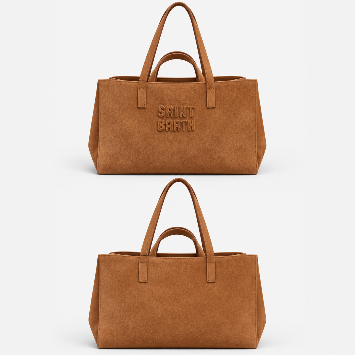 MC2 Saint Barth Borsa Donna Jour Bag in Suede Color Cuoio