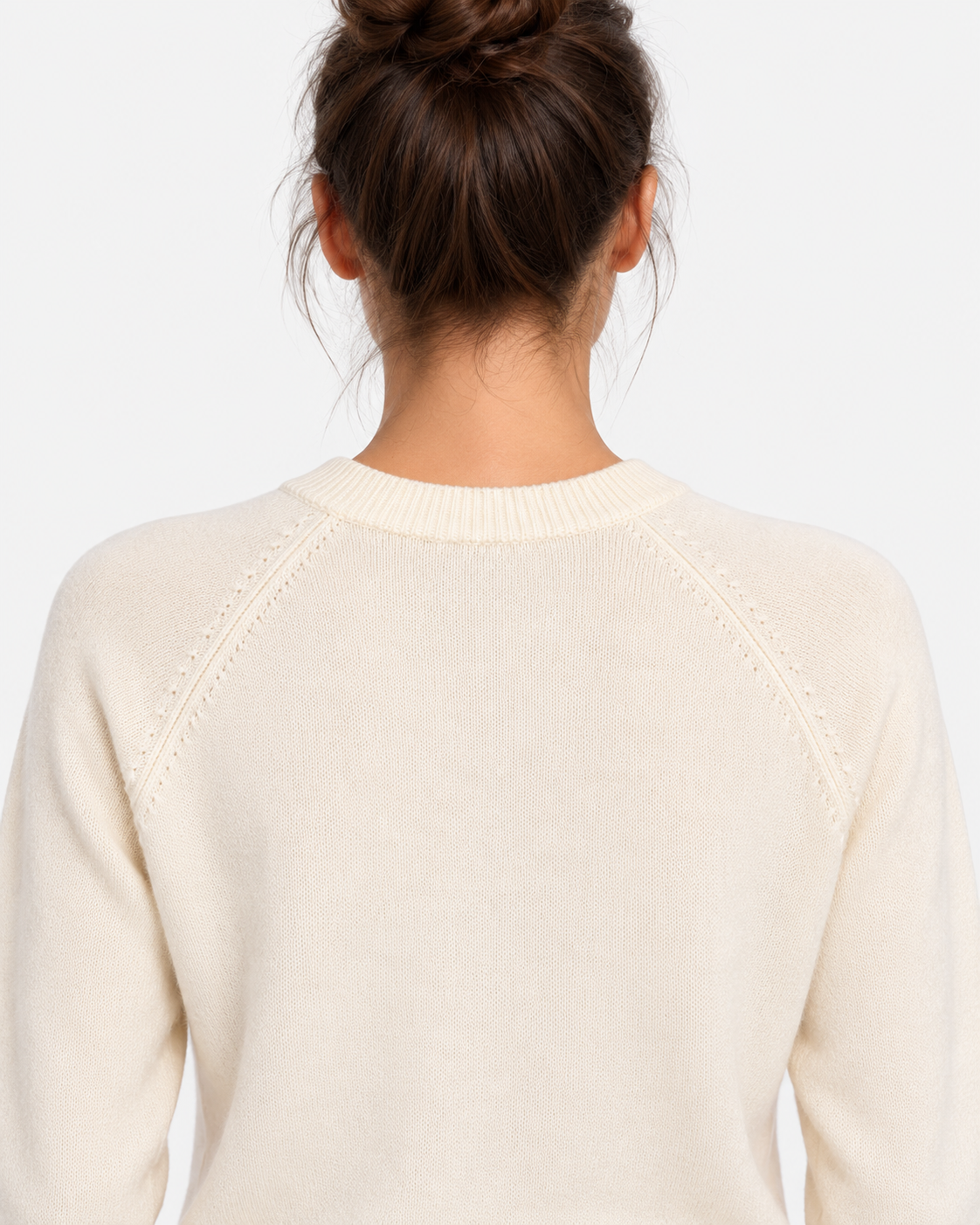 MC2 Saint Barth Maglia Donna Girocollo in cashmere Avorio
