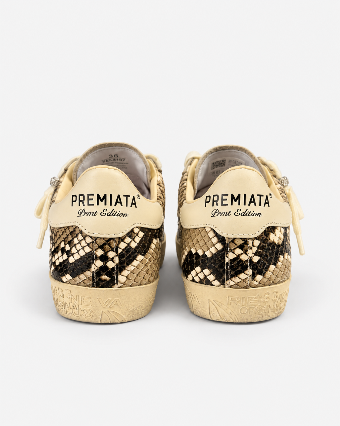 Premiata Steven 8497 Sneakers Donna Bianco Panna