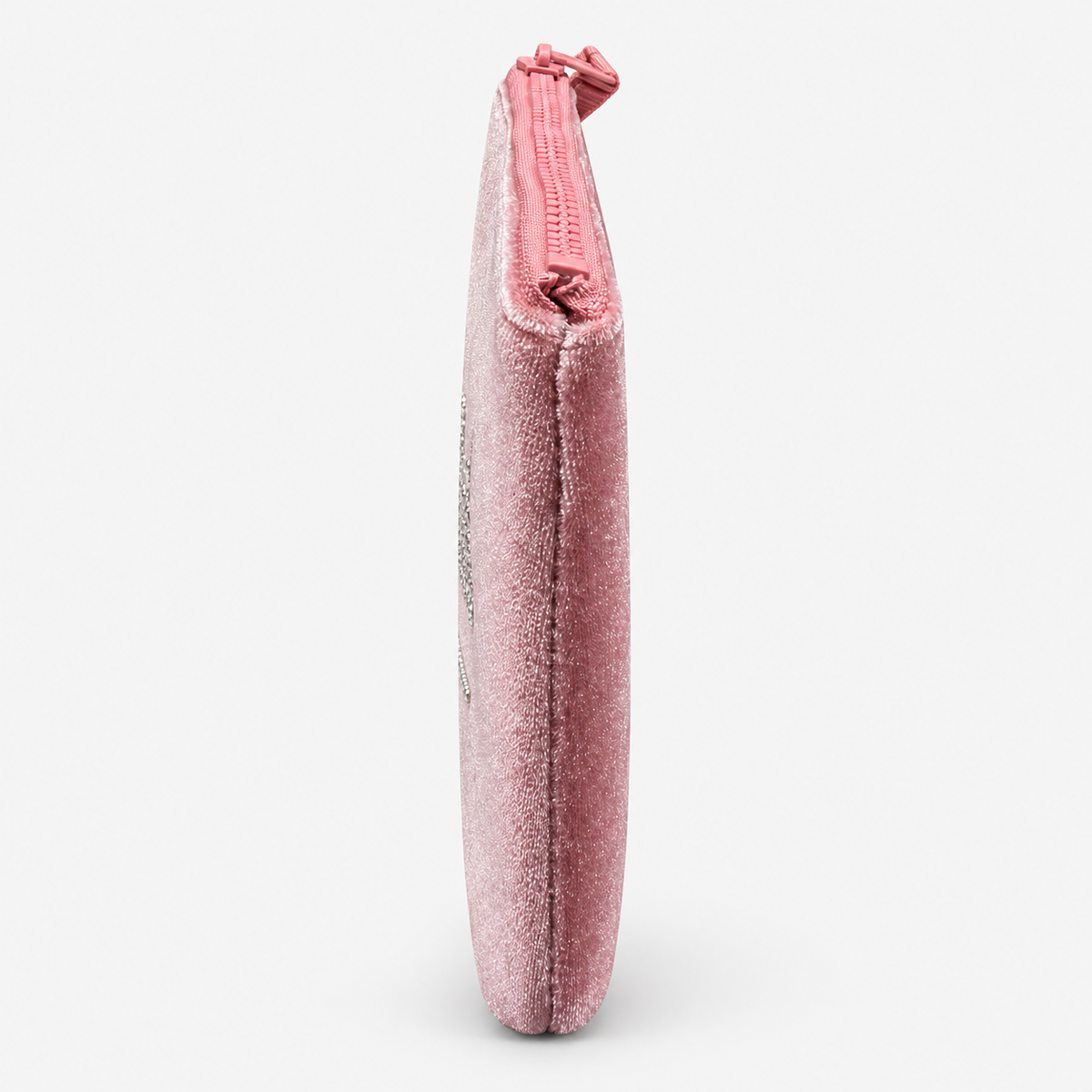 MC2 Saint Barth Pochette Donna Aline in Velluto Rosa con Strass