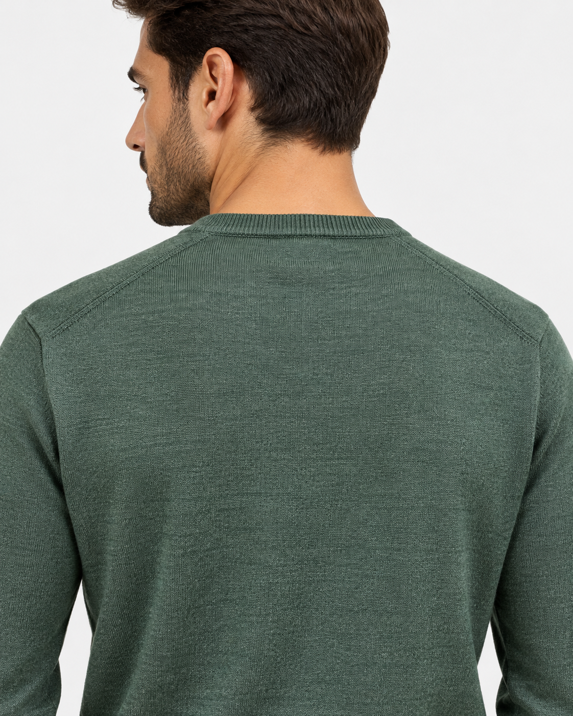Polo Ralph Lauren Maglione Uomo Girocollo in Lana Verde