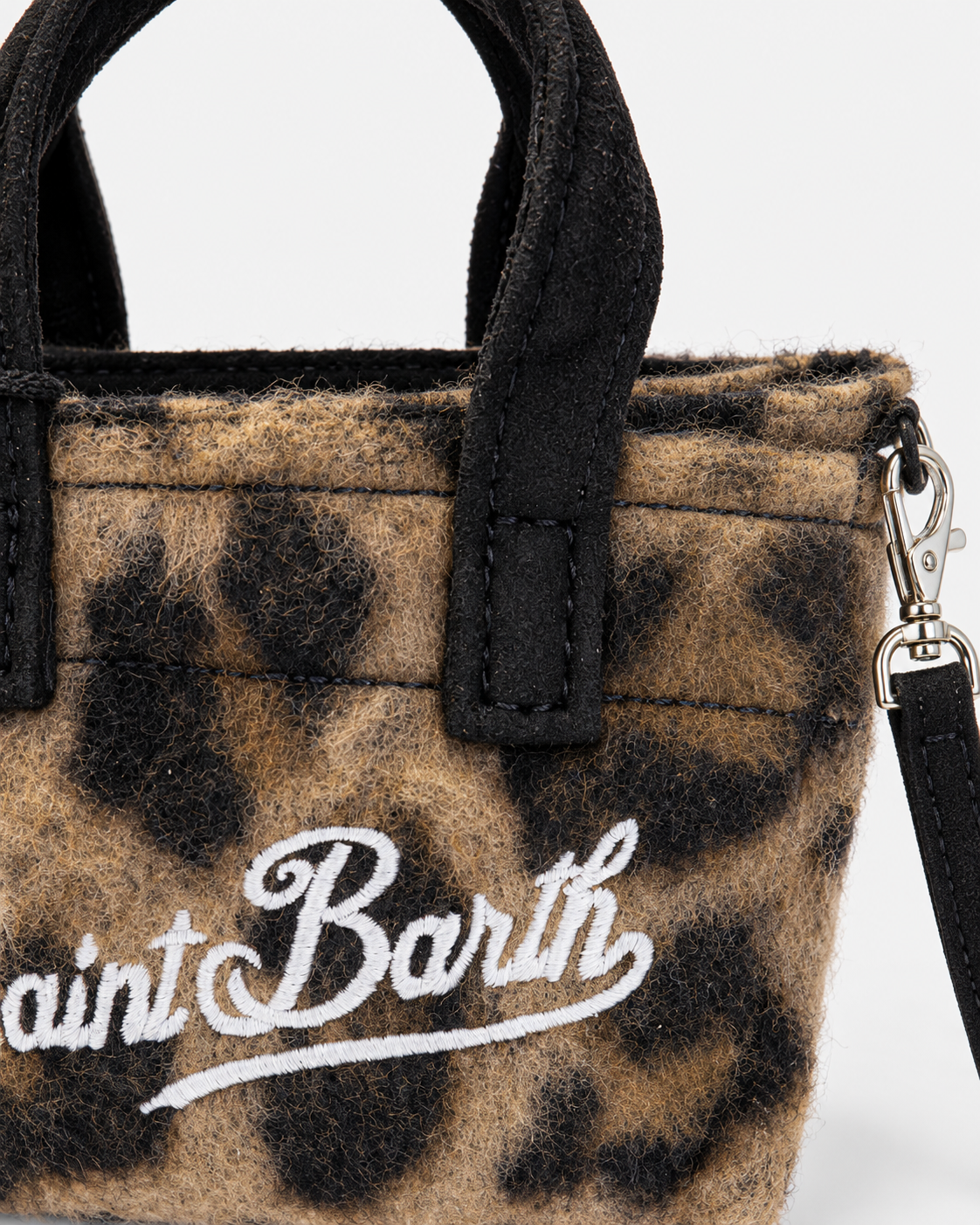 MC2 Saint Barth Key Bag Donna Felt Leo Leopardata con Tracolla