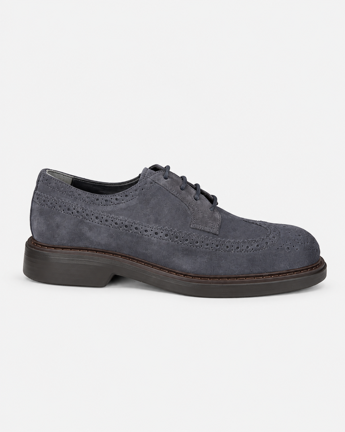 Hogan Scarpe stringate uomo H704 in pelle scamosciata blu