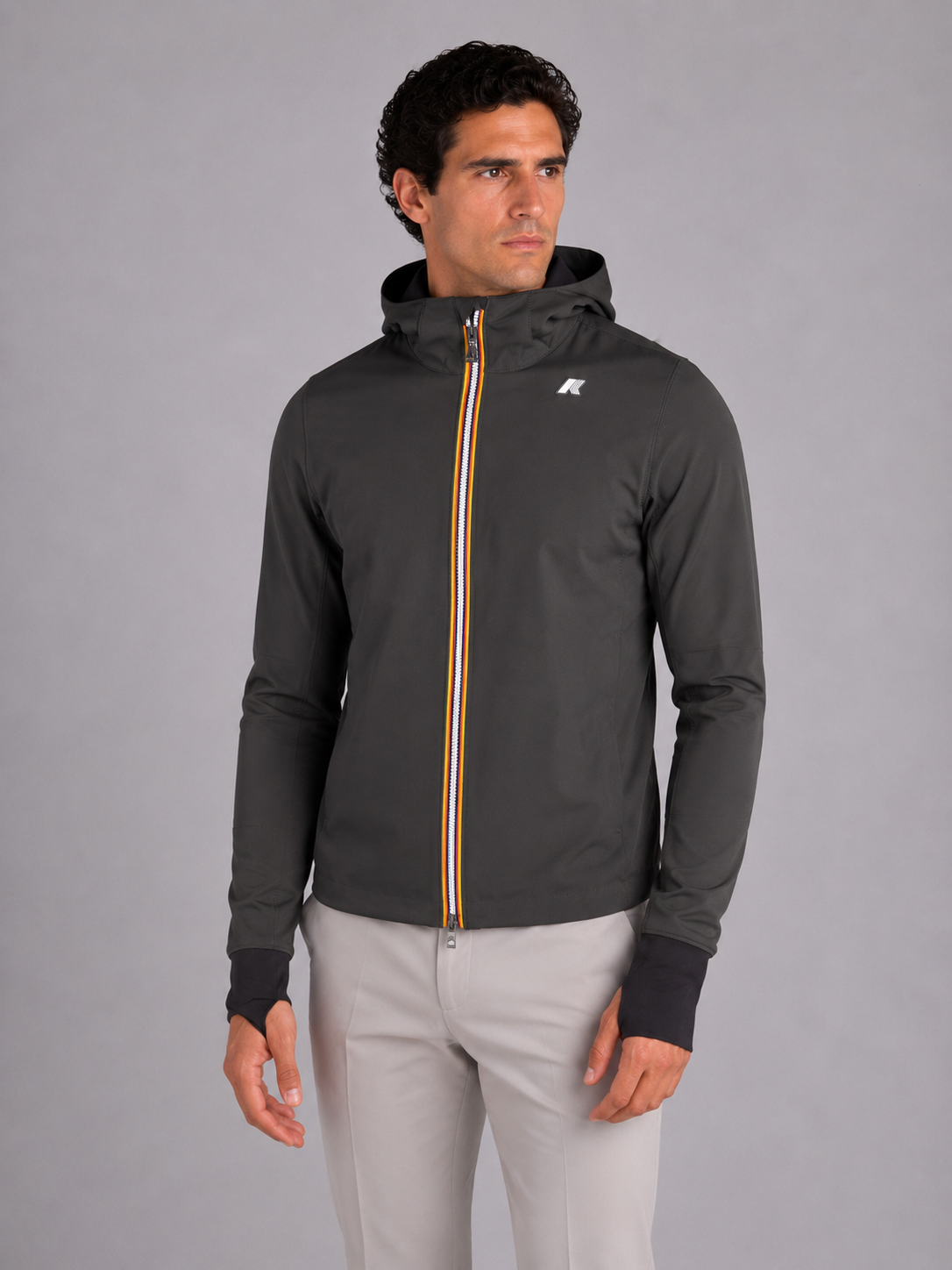 GIUBBINO JACKO BONDED BLACK - BLUE DEPTH