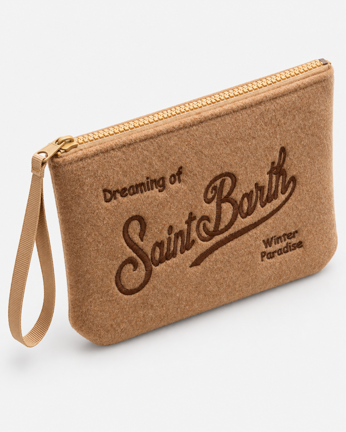 MC2 Saint Barth Pochette Donna Aline Felt in Feltro Cammello