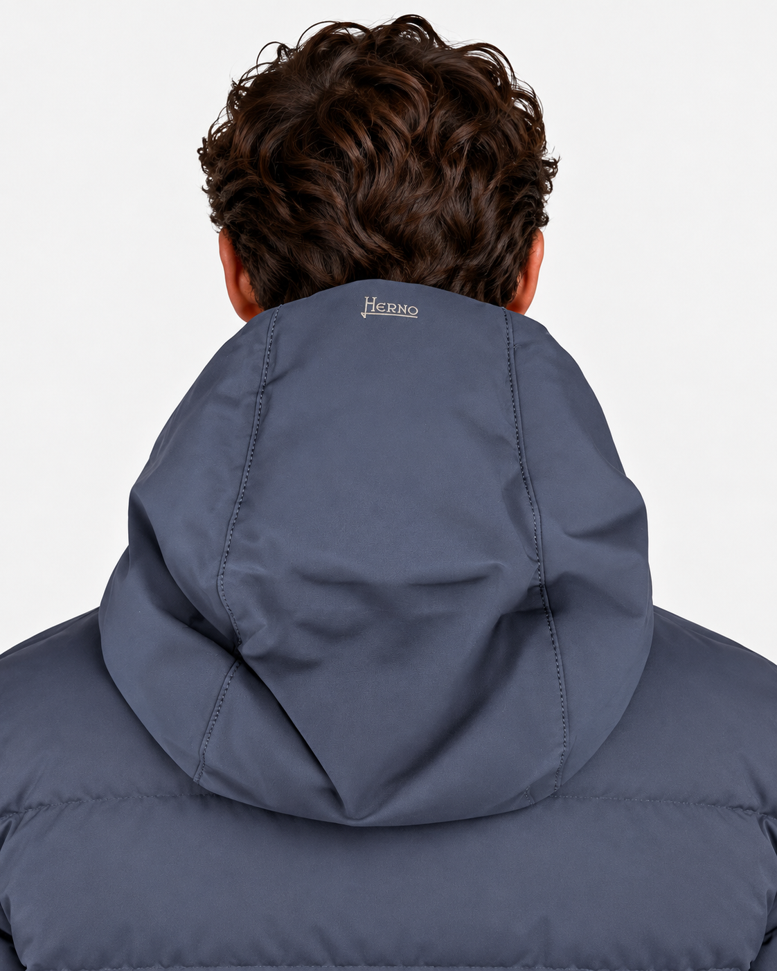 Herno Giacca uomo New Impact blu con cappuccio