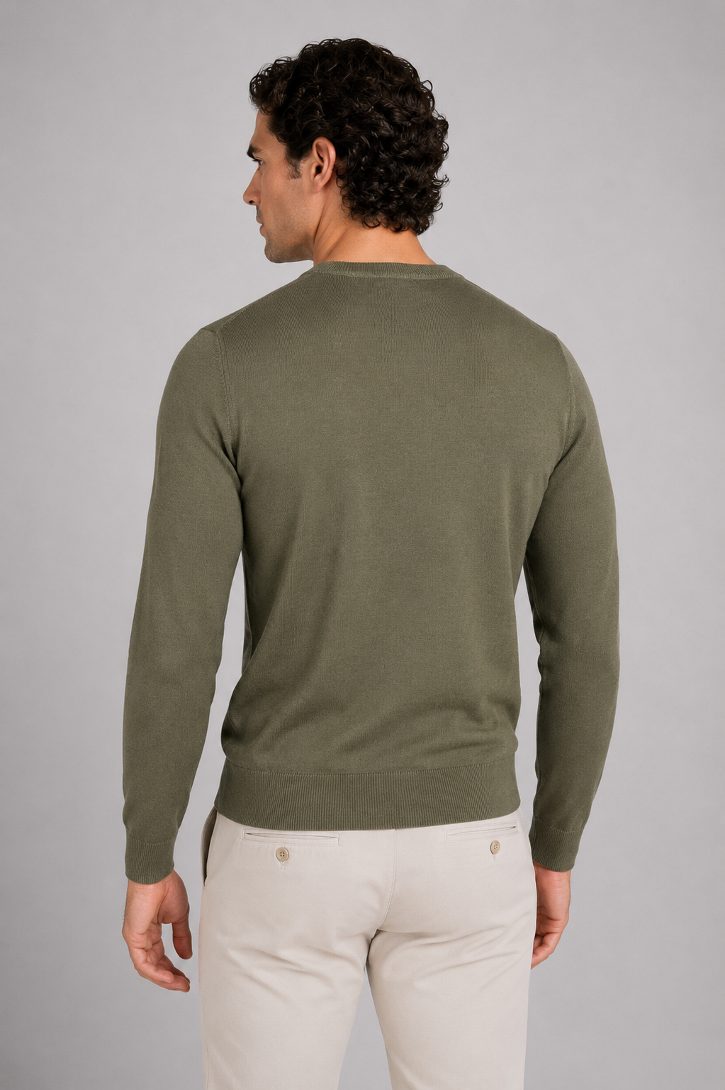 Maglia Sebastien merino green sage