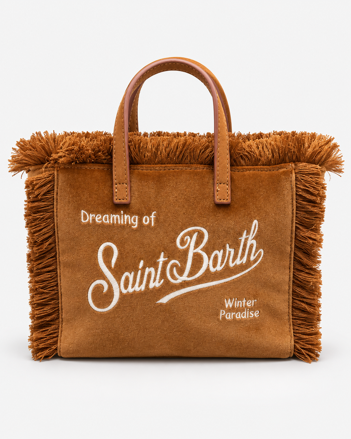 MC2 Saint Barth Borsa Donna Vanity Mini in Velluto Color Cuoio