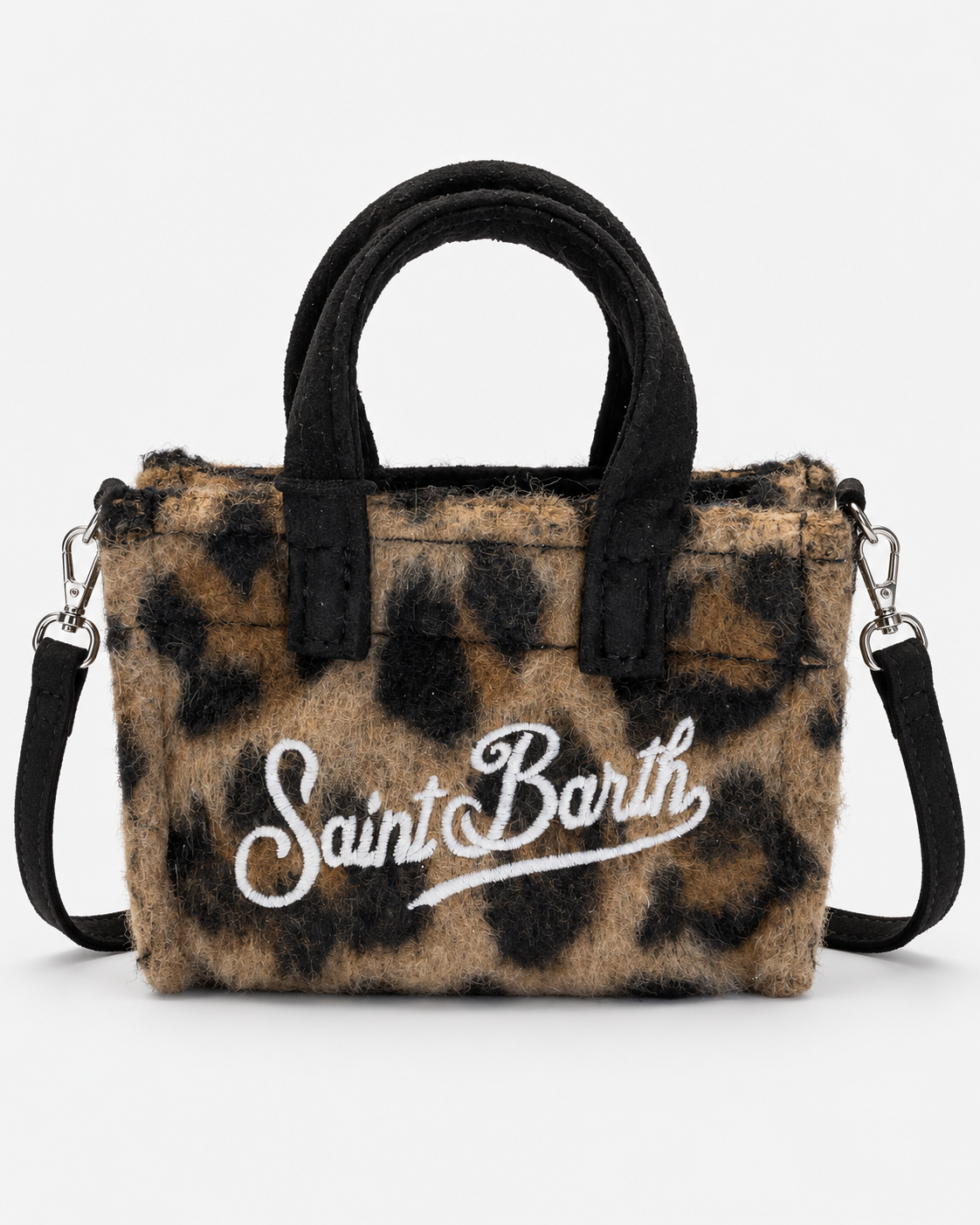 MC2 Saint Barth Key Bag Donna Felt Leo Leopardata con Tracolla