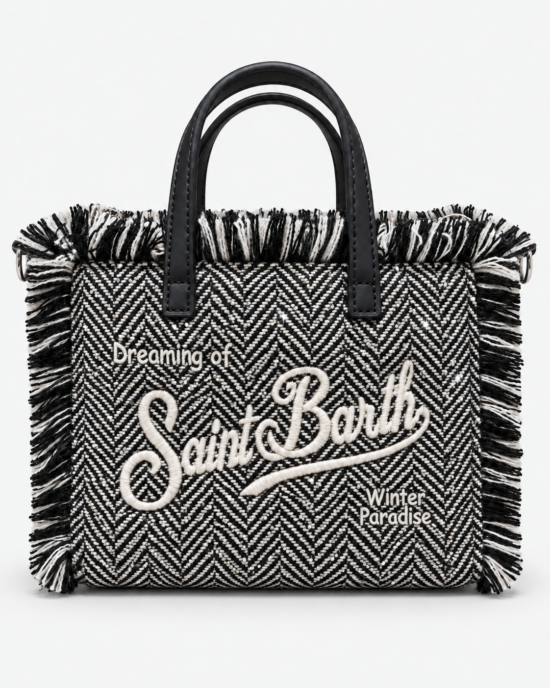 MC2 Saint Barth Borsa Donna Vanity Mini Spigata con Strass e Tracolla