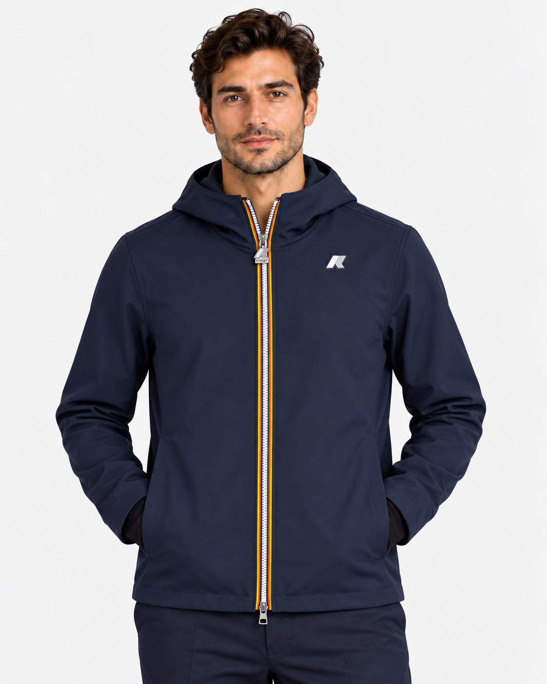 K-Way Jacko Bonded giacca corta uomo Blue Depth