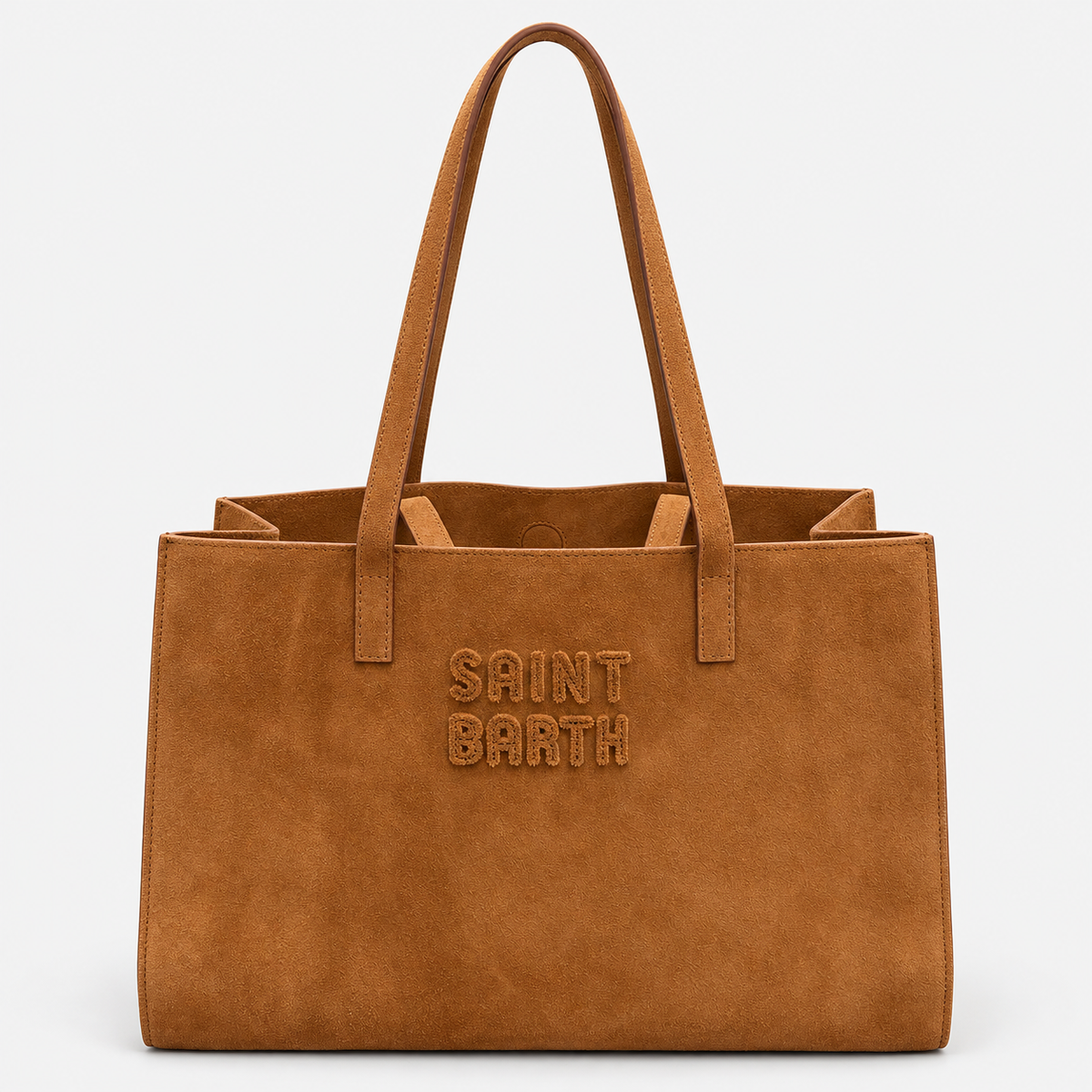MC2 Saint Barth Borsa Donna Jour Bag in Suede Color Cuoio