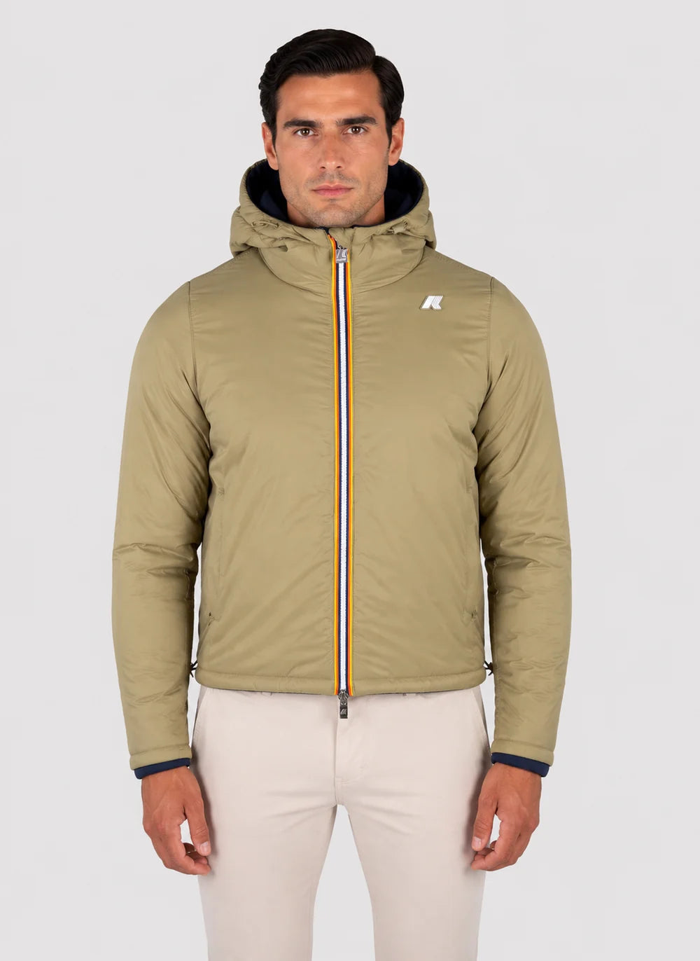 K-Way Jack Spencer Nylon Double BLACK PURE-GREEN AMY