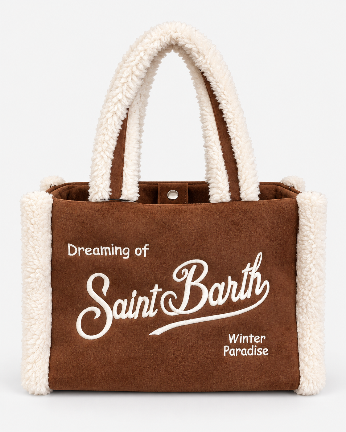 MC2 Saint Barth Borsa Donna Colette Shearling Cognac con Tracolla