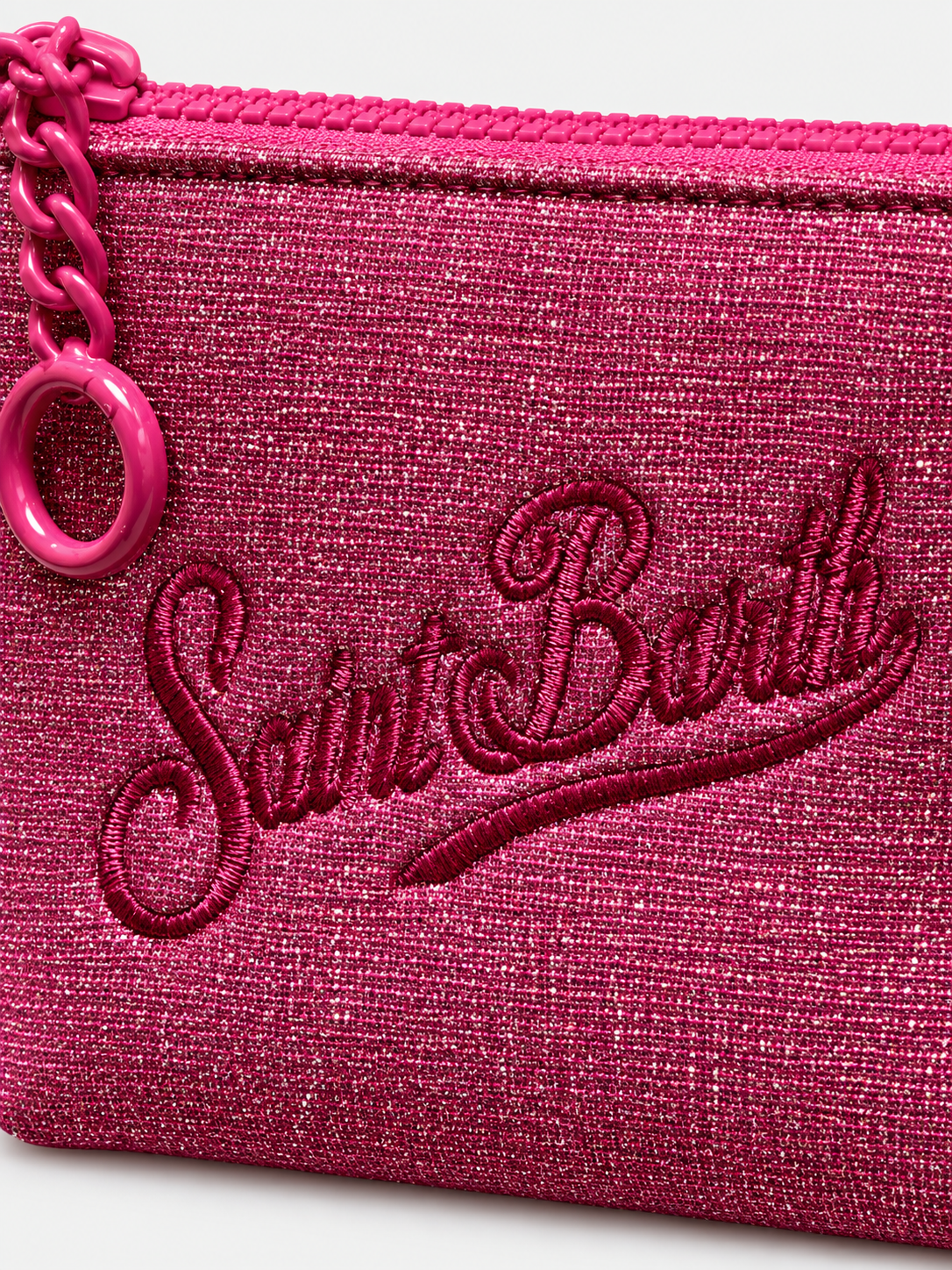 MC2 Saint Barth Pochette Donna Aline Mini Lurex Fucsia