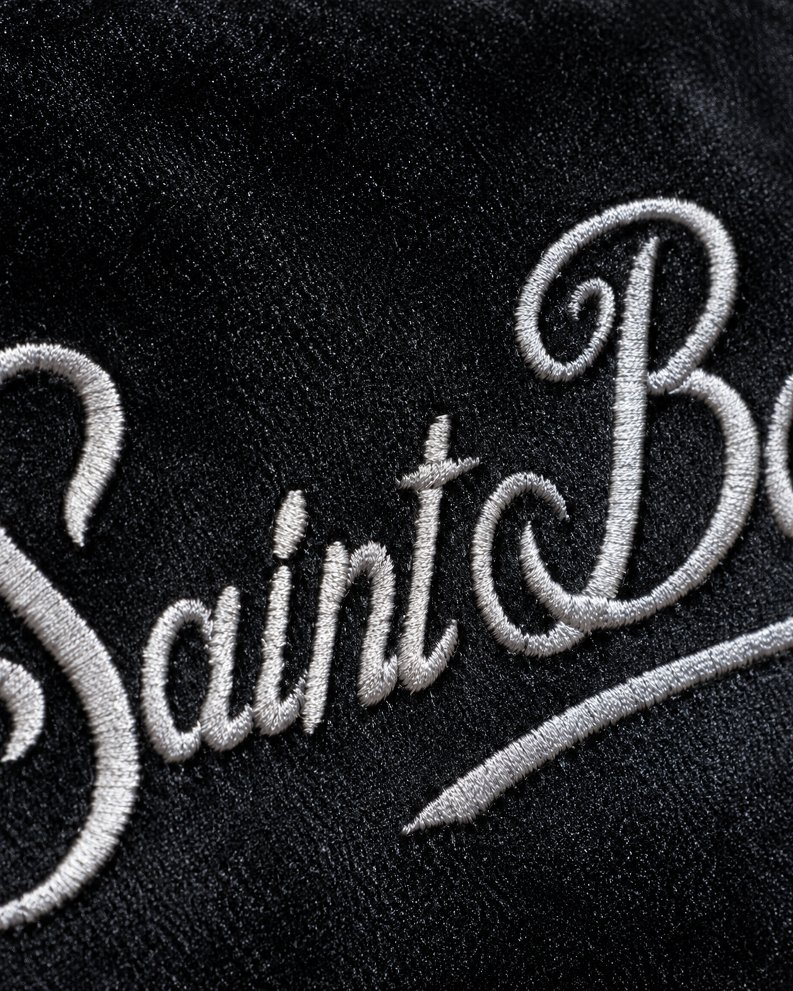 MC2 Saint Barth Borsa Donna Parisienne Mini in Velluto Nero