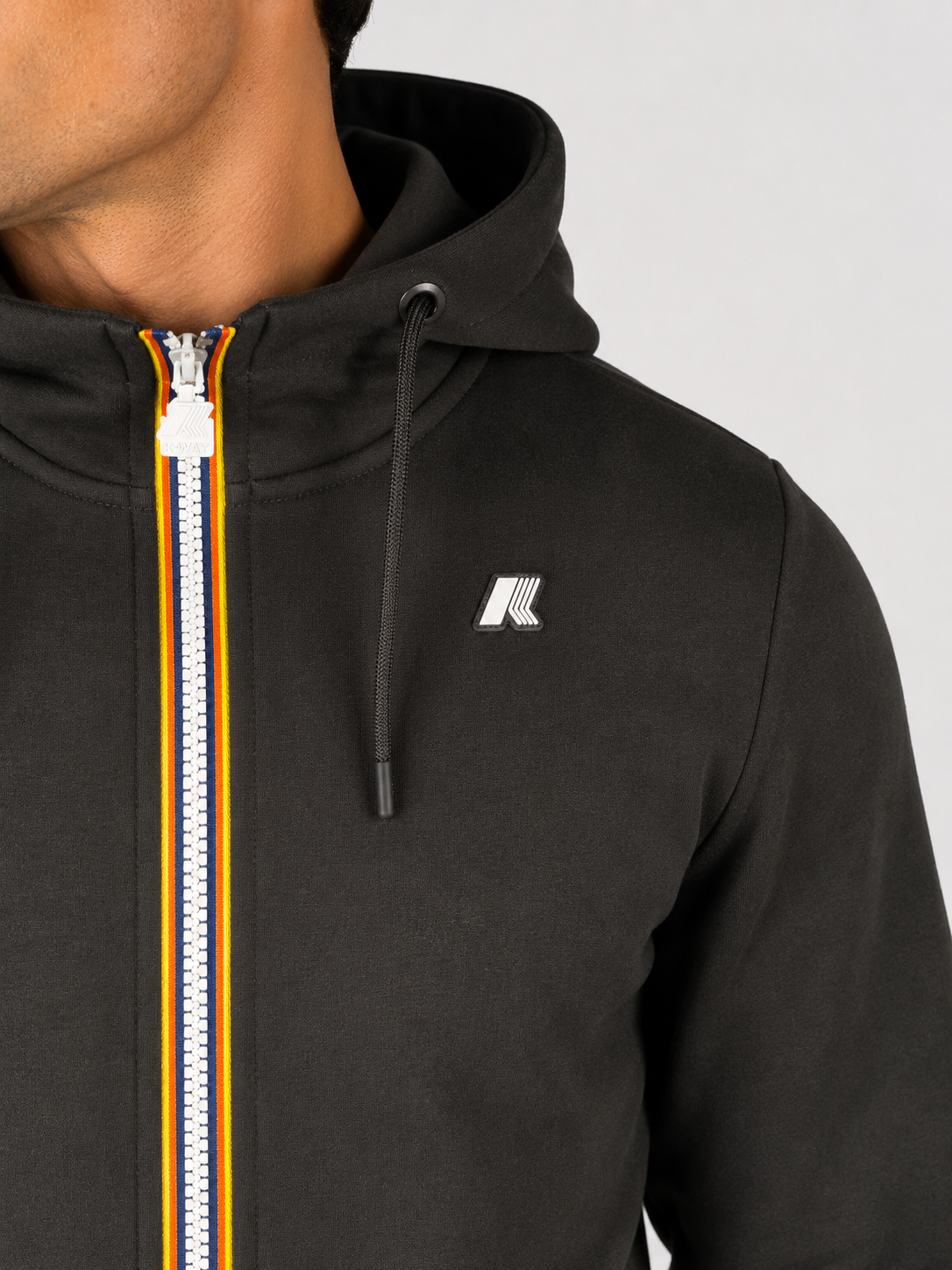 Felpa uomo K-way Rainer Spencer black pure