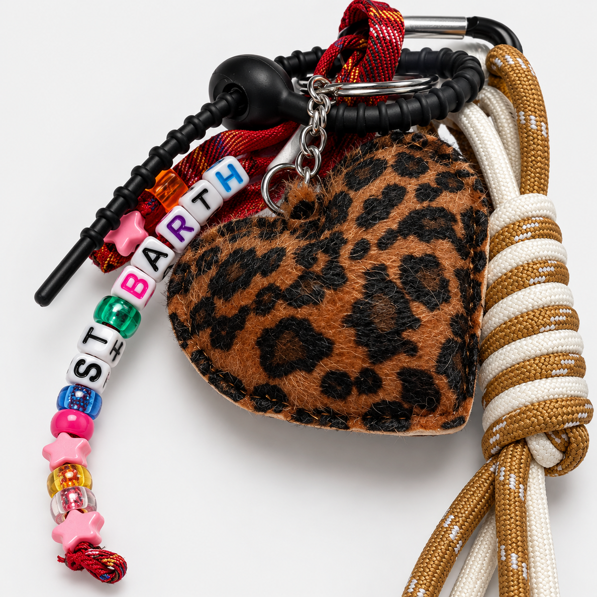 MC2 Saint Barth Charm Donna Heart Leo con Cuore Leopardato
