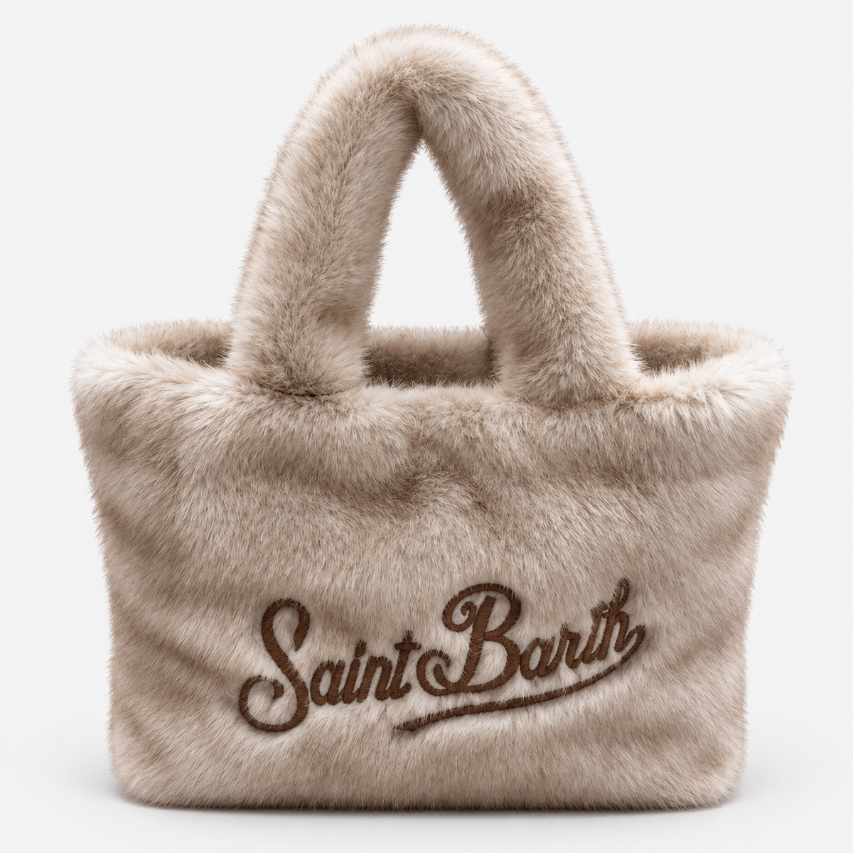 MC2 Saint Barth Borsa Donna Colette Soft Fur Beige