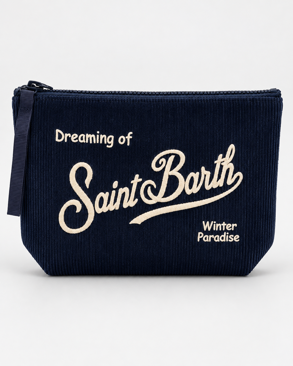 MC2 Saint Barth Pochette Donna Aline Corduroy in Velluto Blu