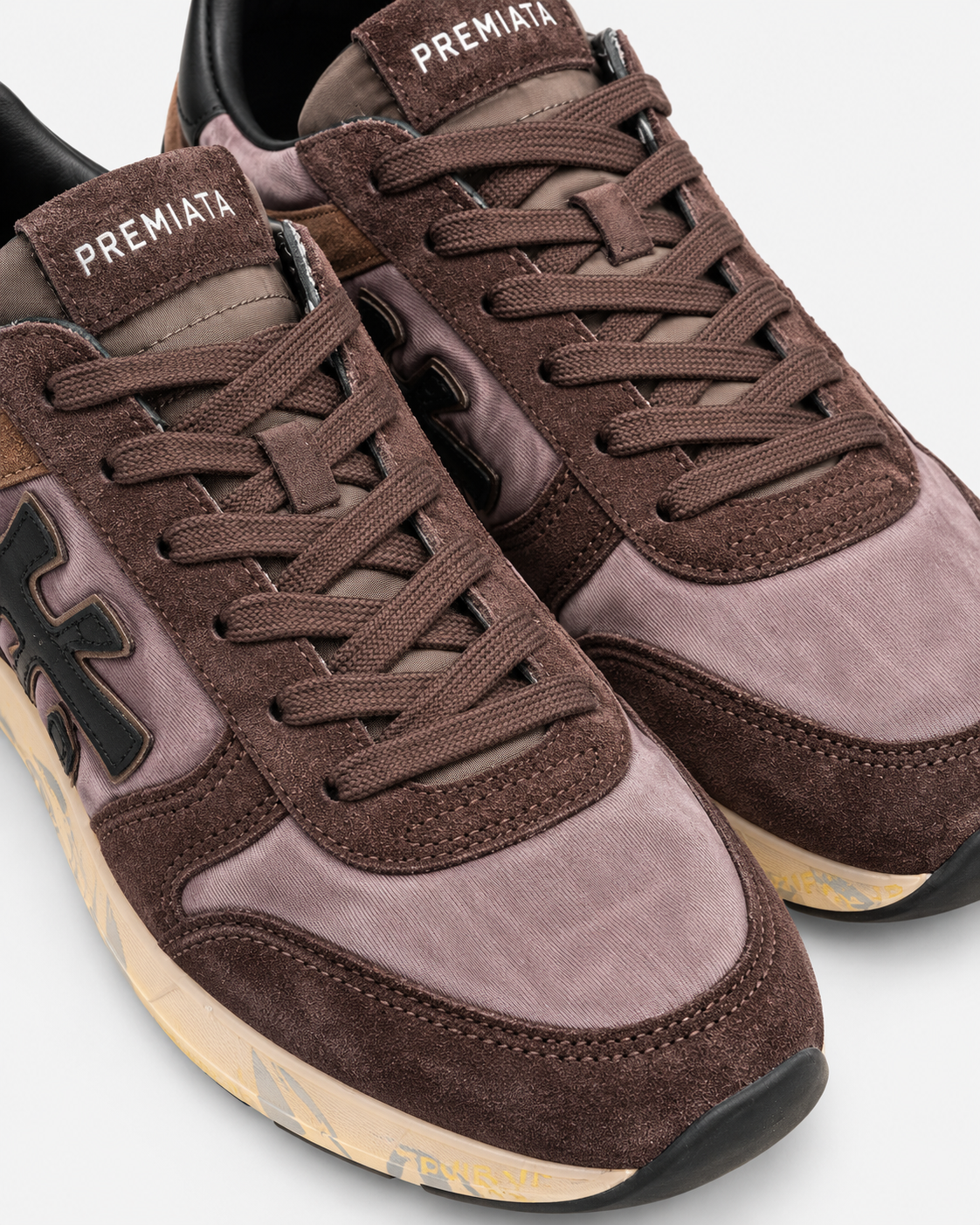 Premiata Sneakers Mick 8434 Uomo Marrone in Suede e Tessuto Tecnico