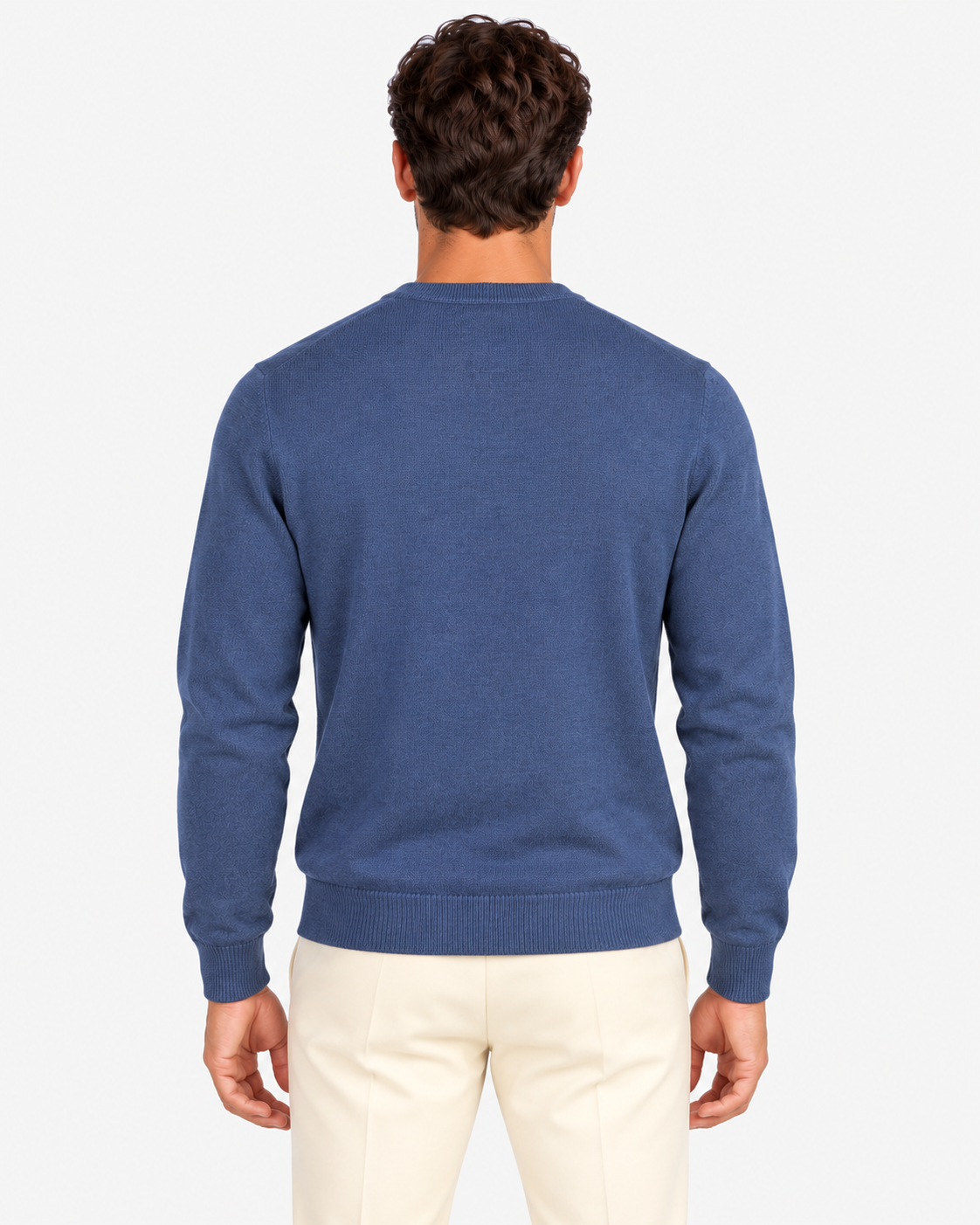 MC2 Saint Barth Maglia Uomo Night Blue in Lana Ultrafine