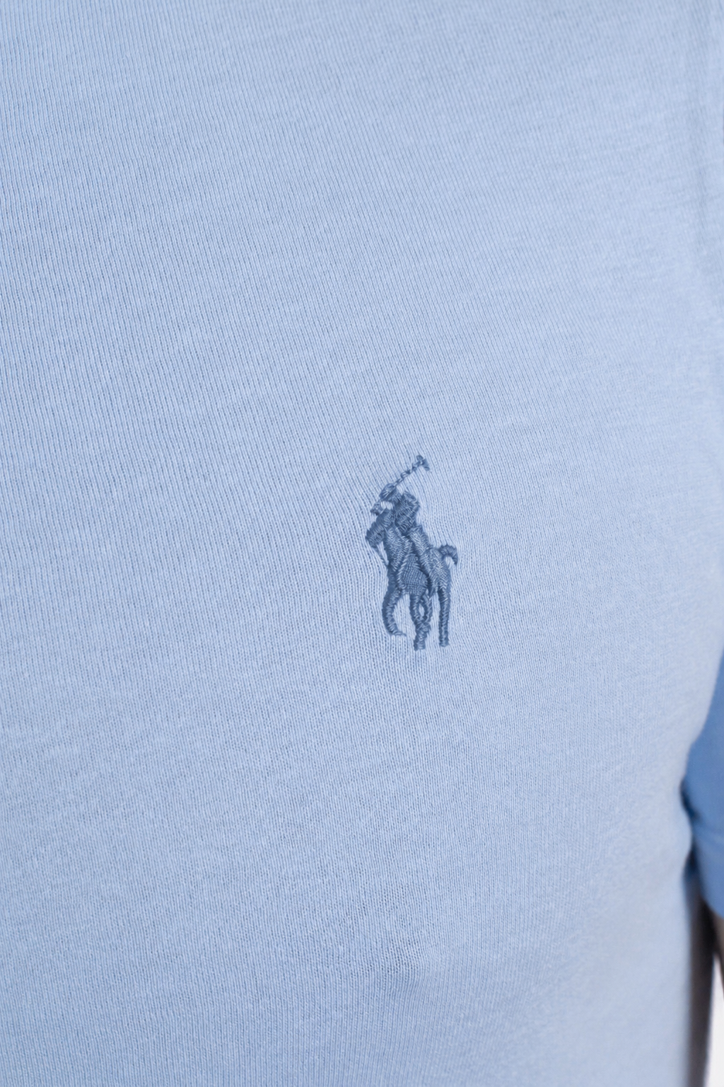 Maglietta in jersey Custom Slim-Fit light blue