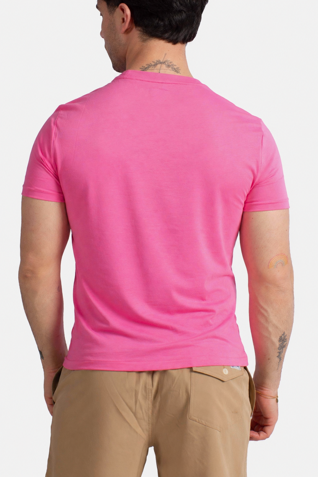 Maglietta in jersey Custom Slim-Fit pink