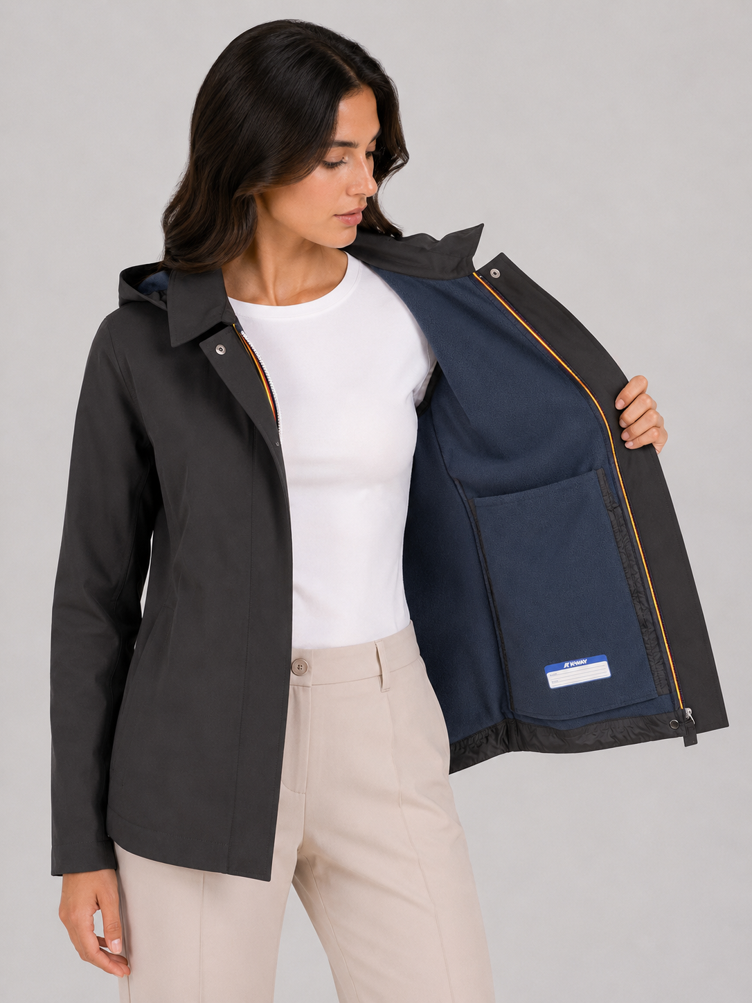 GIACCA BLEIZOU BONDED BLACK PURE - BLUE DEPTH