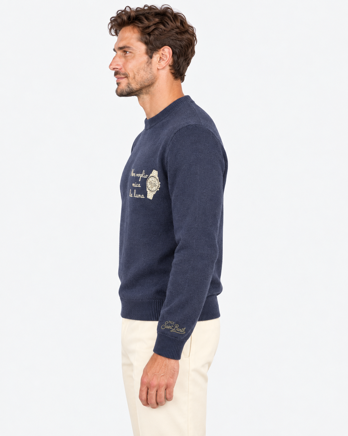 MC2 Saint Barth Maglia Uomo Luna Watch Blu