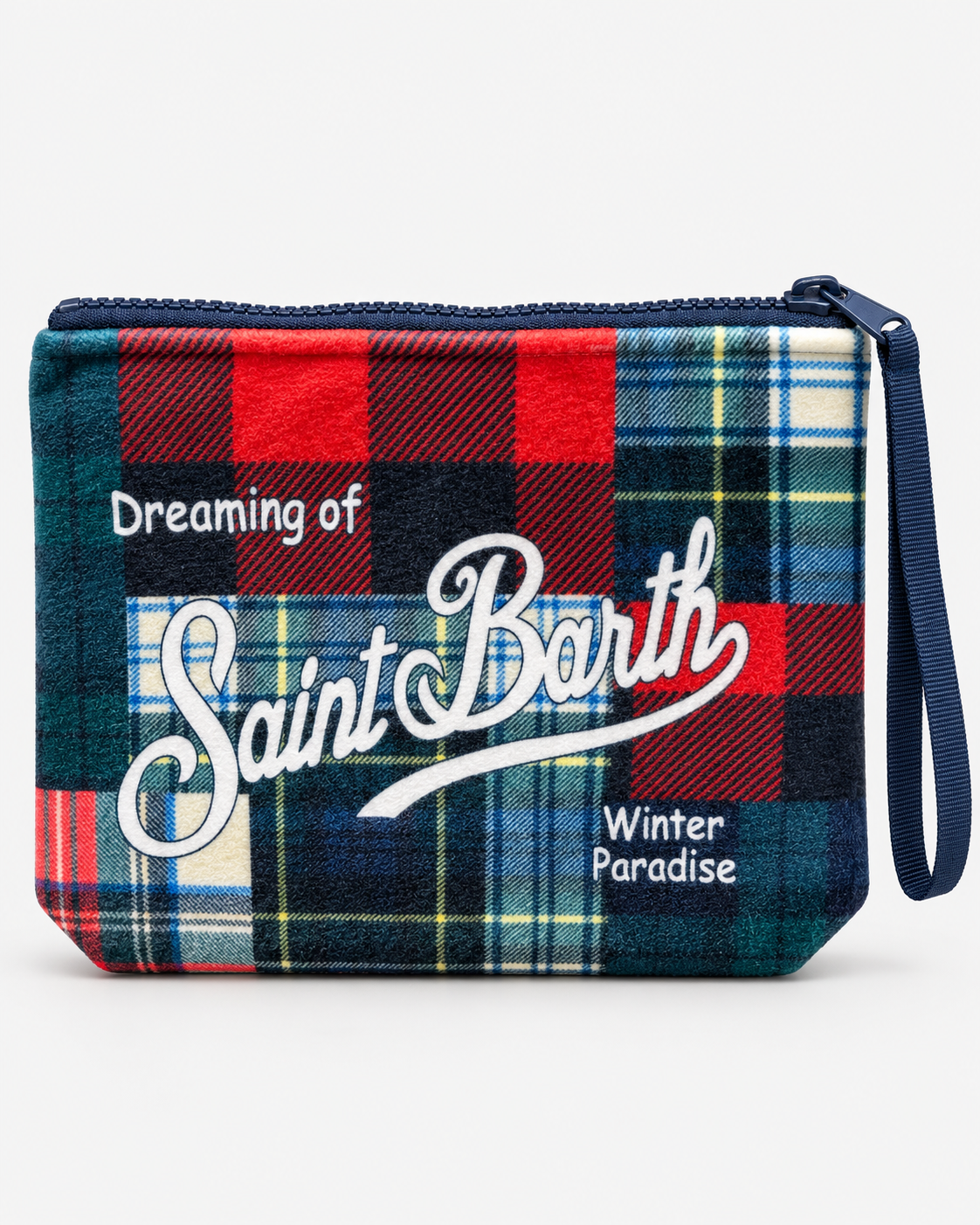MC2 Saint Barth Pochette Donna Aline Tartan Patchwork Multicolore
