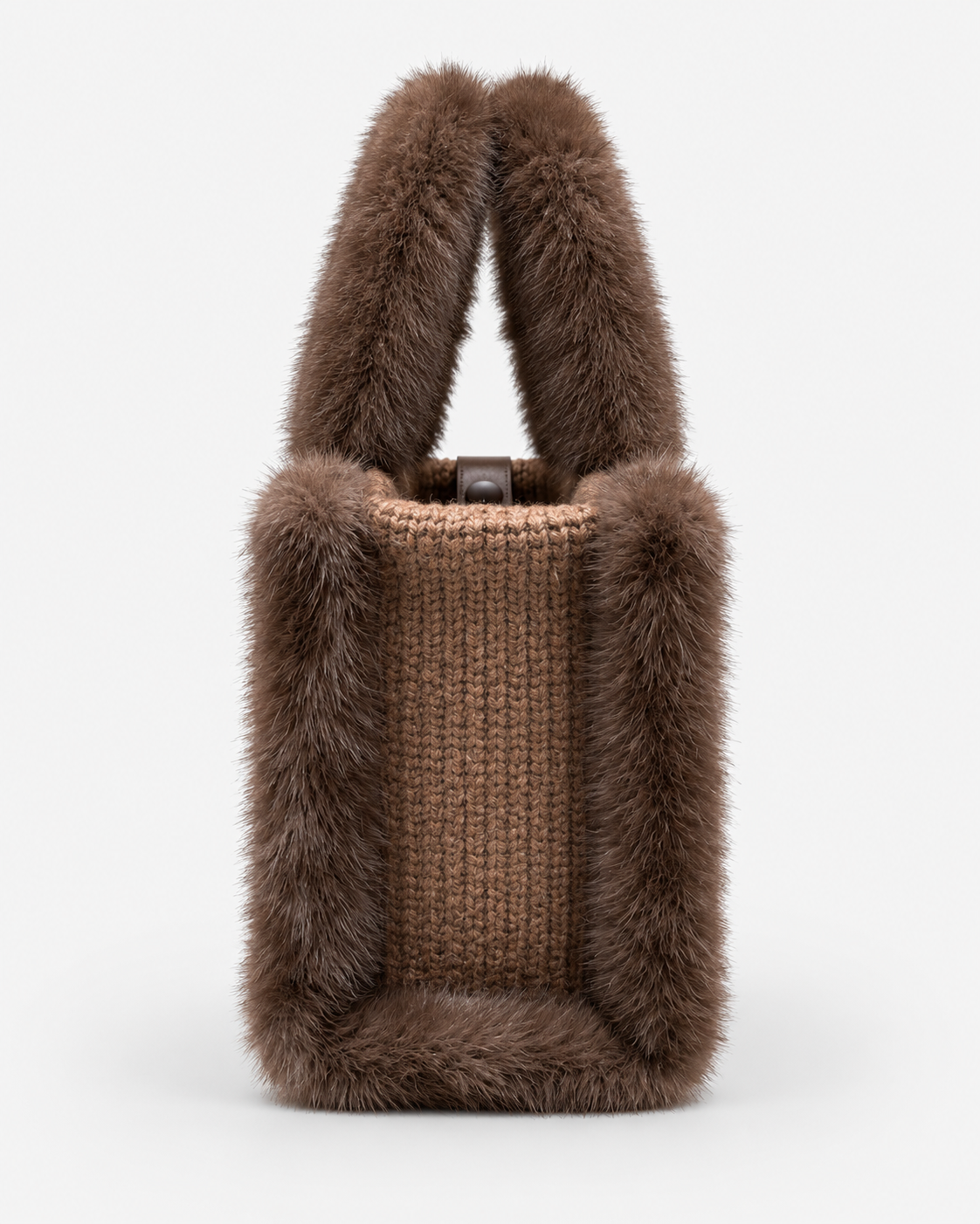 MC2 Saint Barth Borsa Donna Vanity Mini in Maglia Marrone