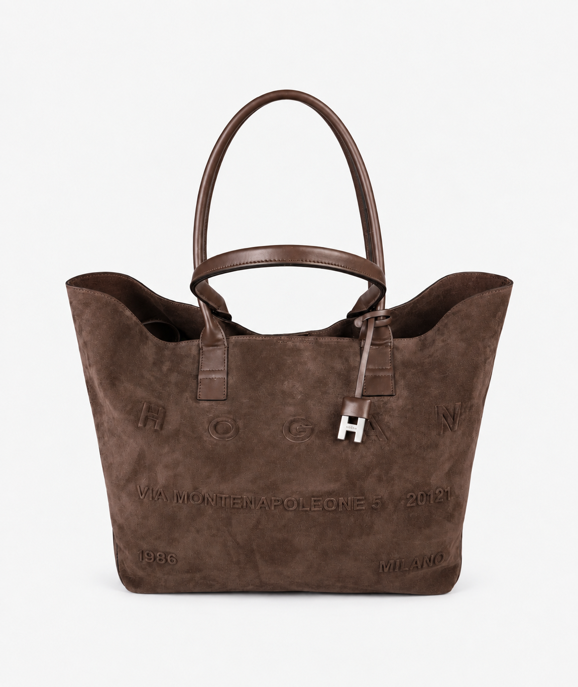 Hogan Borsa donna Shopping Address Media Marrone