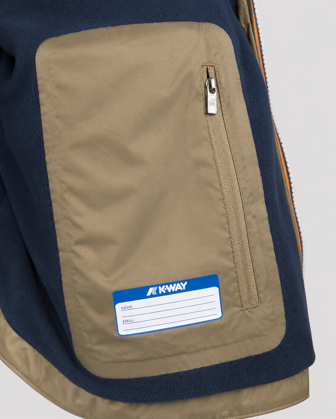 Giacca Jacko Bonded corta green army - blue depth