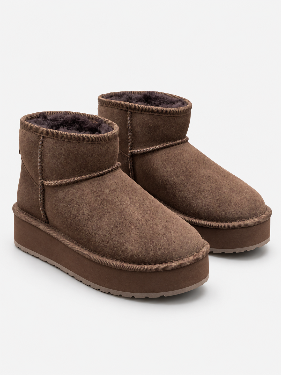 EMU Australia Stivaletti Donna Stinger Micro Flatform 2.0 Chocolate