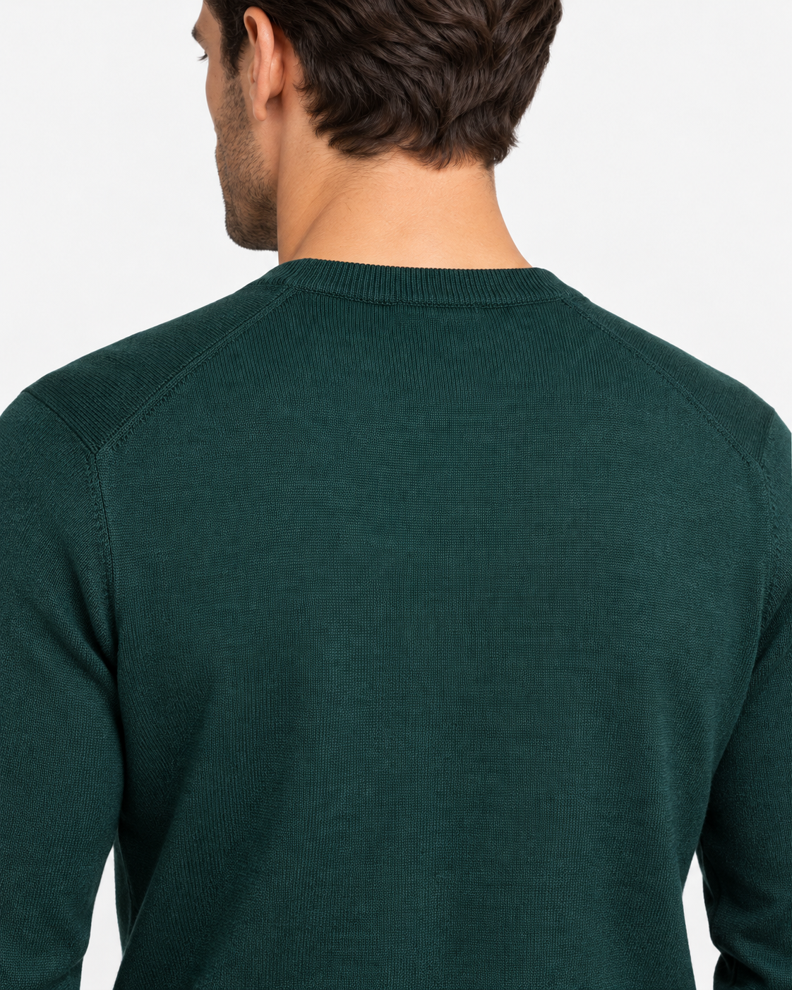 Gran Sasso Maglia Uomo Girocollo in Lana Verde
