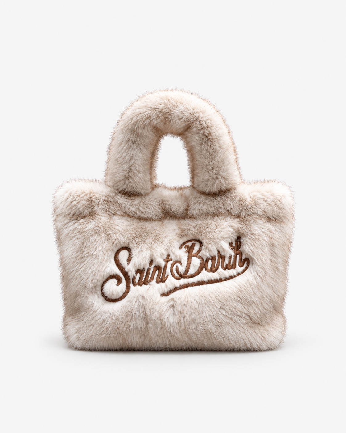 MC2 Saint Barth Borsa Donna Vanity Mini Soft Fur Beige