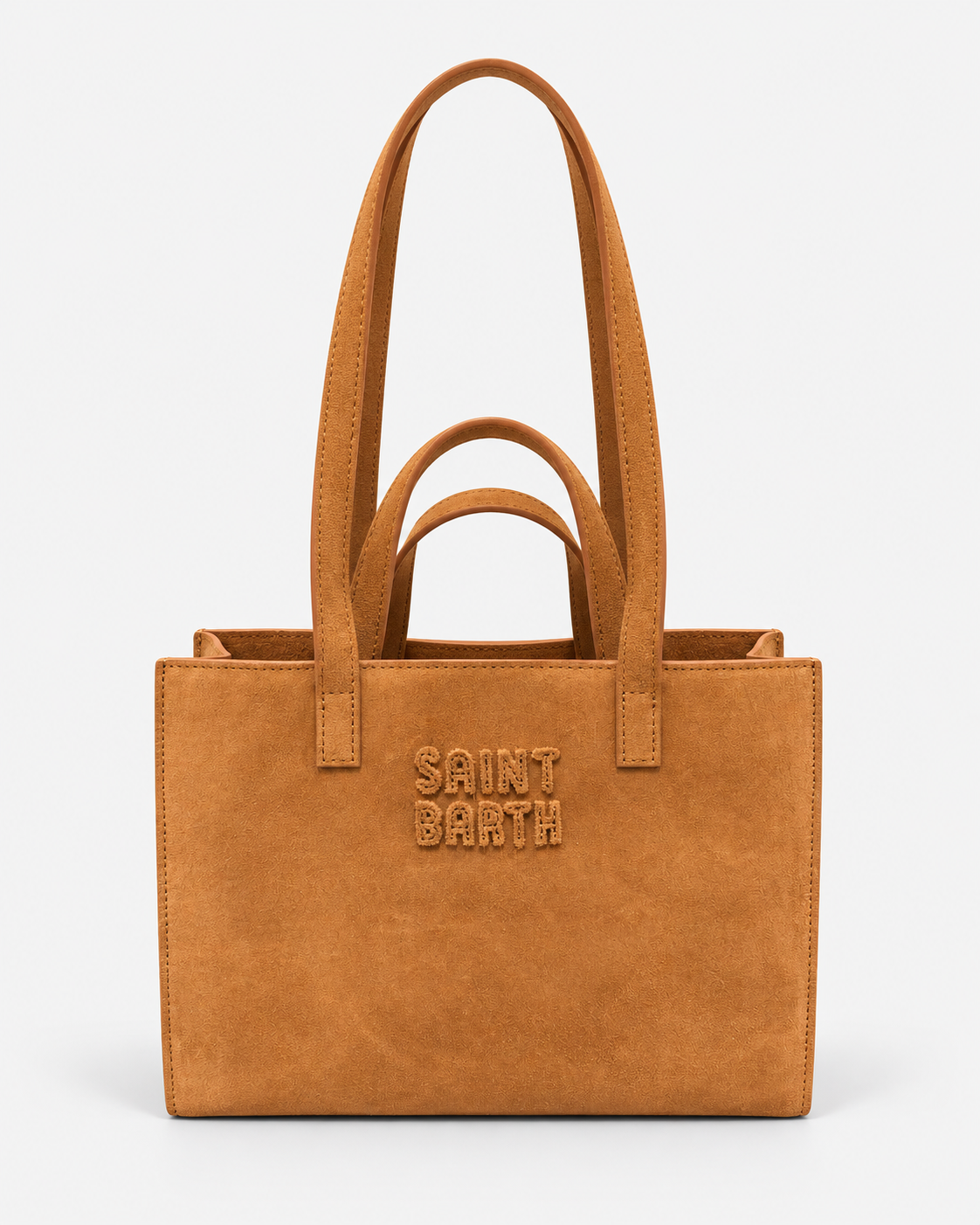 MC2 Saint Barth Borsa Donna Jour Bag Midi Suede Color Cuoio