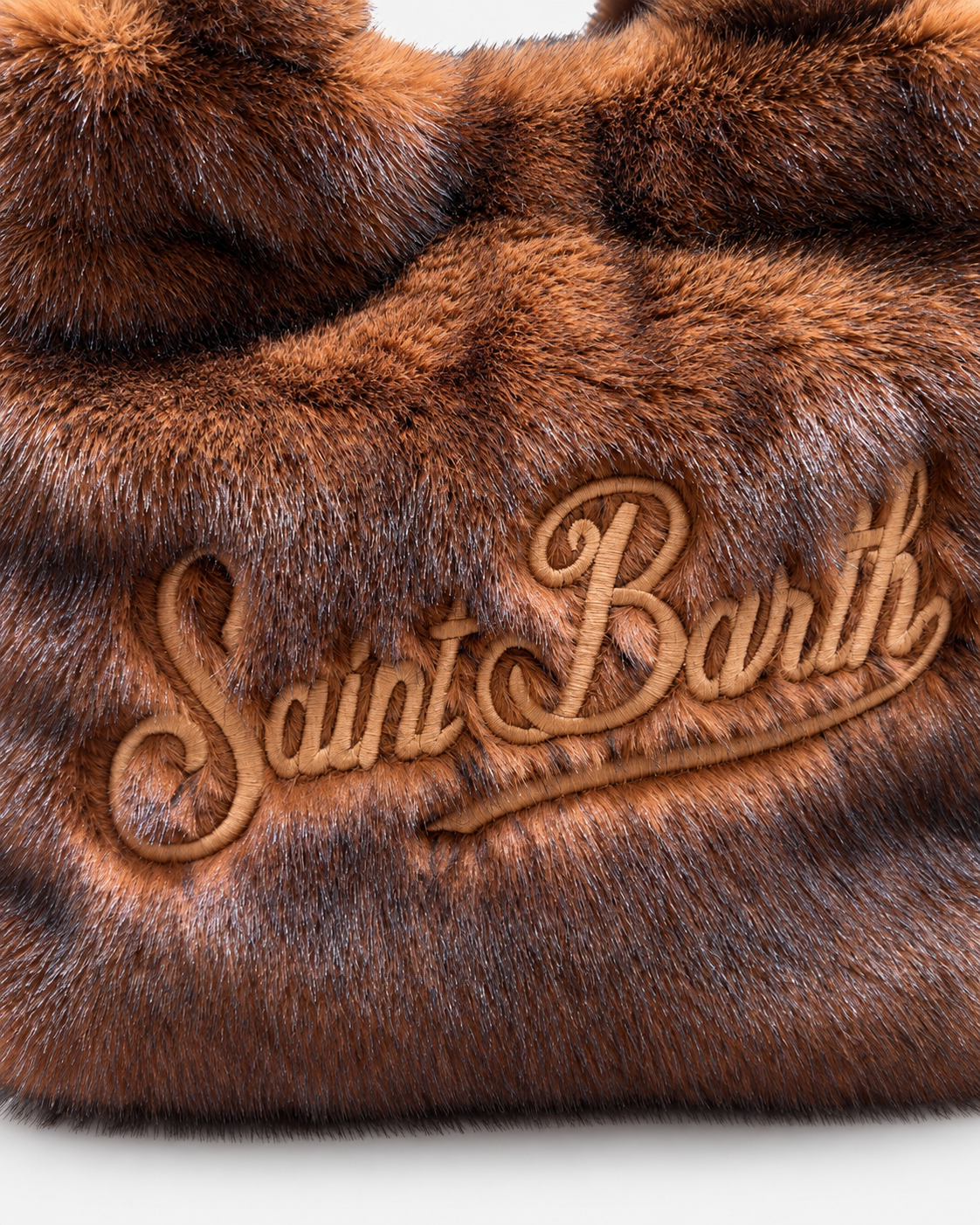 MC2 Saint Barth Borsa Donna Colette Soft Fur Marrone