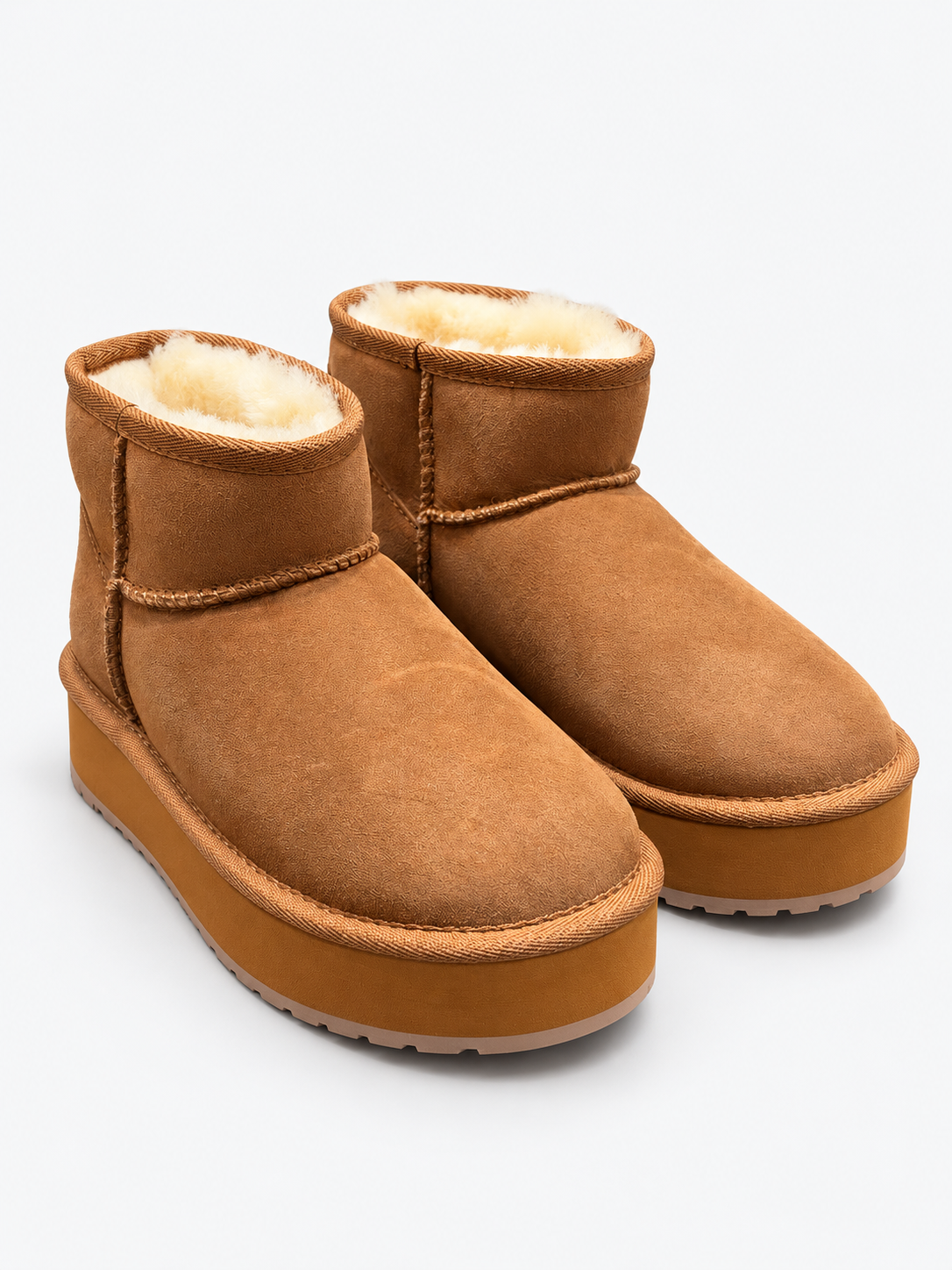 EMU Australia Stivaletti Donna Stinger Micro Flatform 2.0 Chestnut