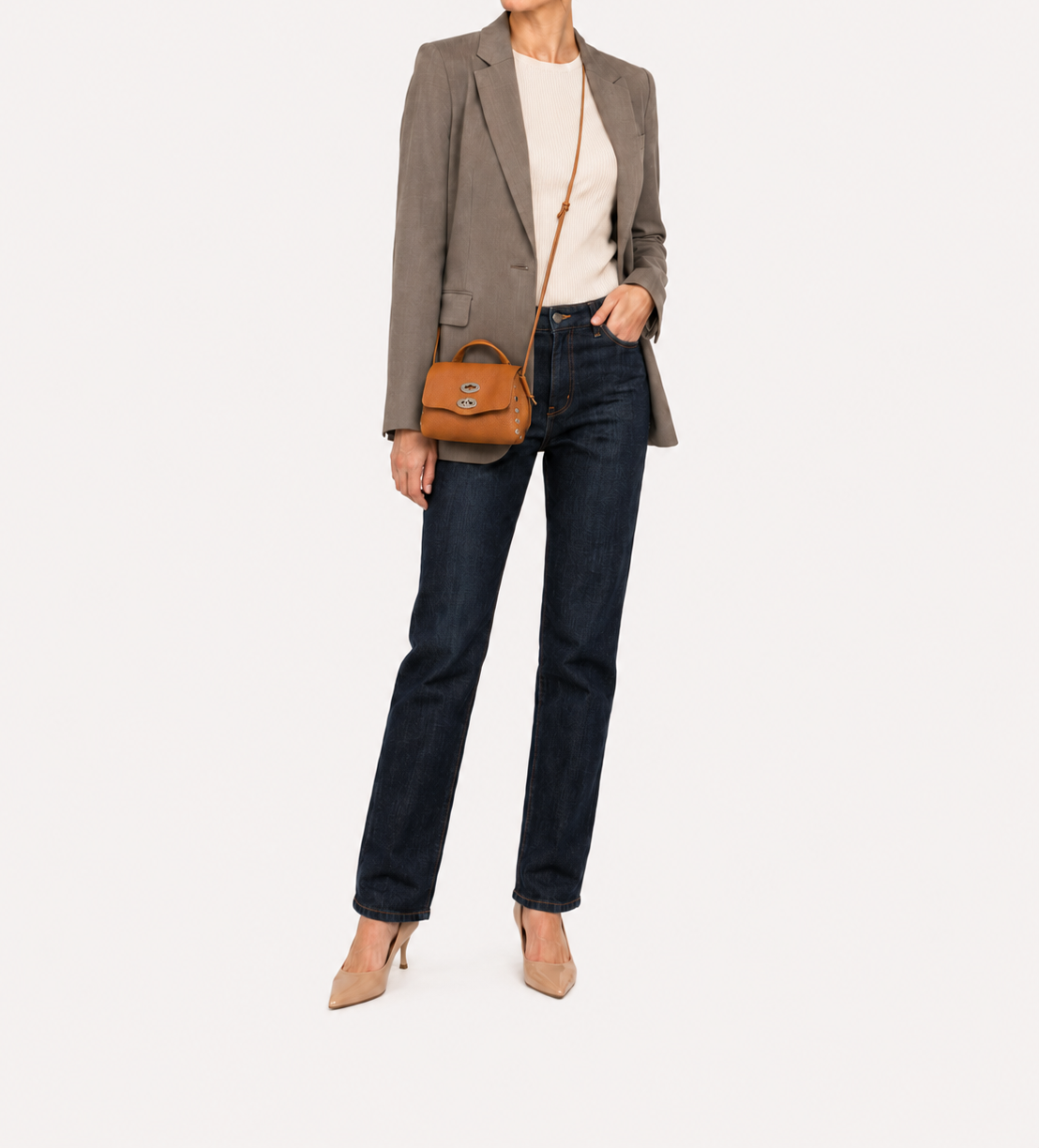 Borsa postina Daily Night Super Baby beige pietra ligure