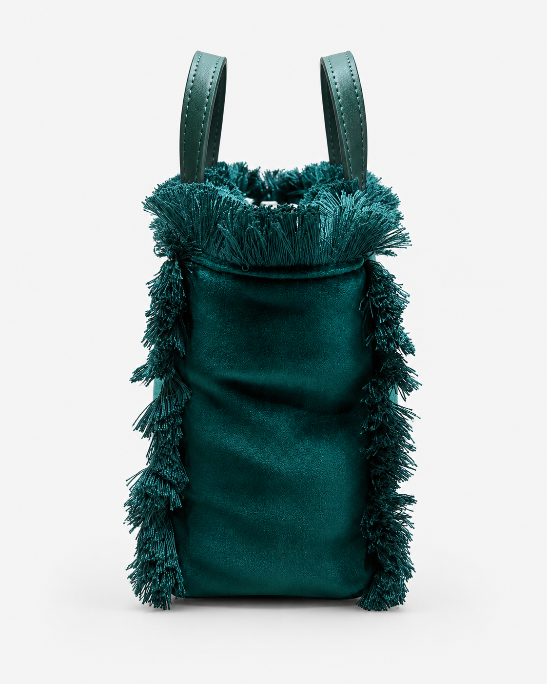 MC2 Saint Barth Borsa Donna Vanity Mini in Velluto Verde con Tracolla