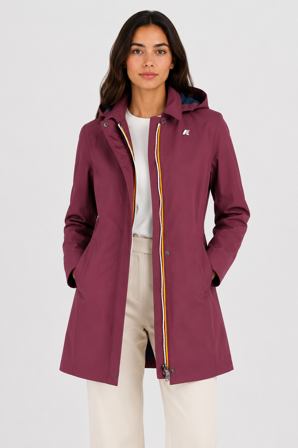 trench MATHY BONDED VIOLET MAUVE WINE - BLUE DEPTH